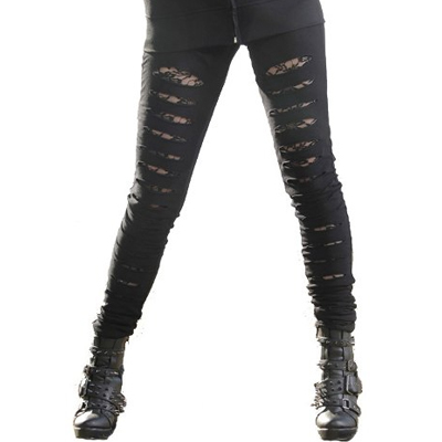 Slasher ripper gescheurde legging met ka Slasher ripper gescheurde legging met ka