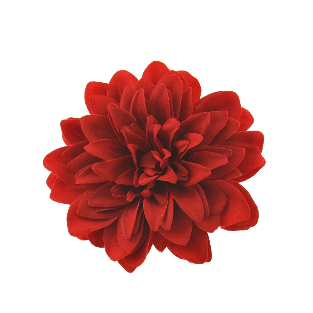 Super Zac's Alter Ego Chrysant bloem haar accessoire op haarclip rood EK-66