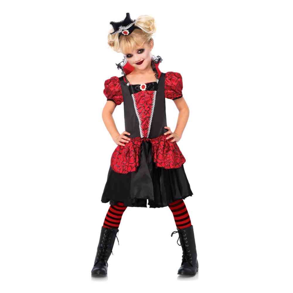 Leg Avenue Leg Avenue Kinder Kostuum Vampire Queen Rood Zwart
