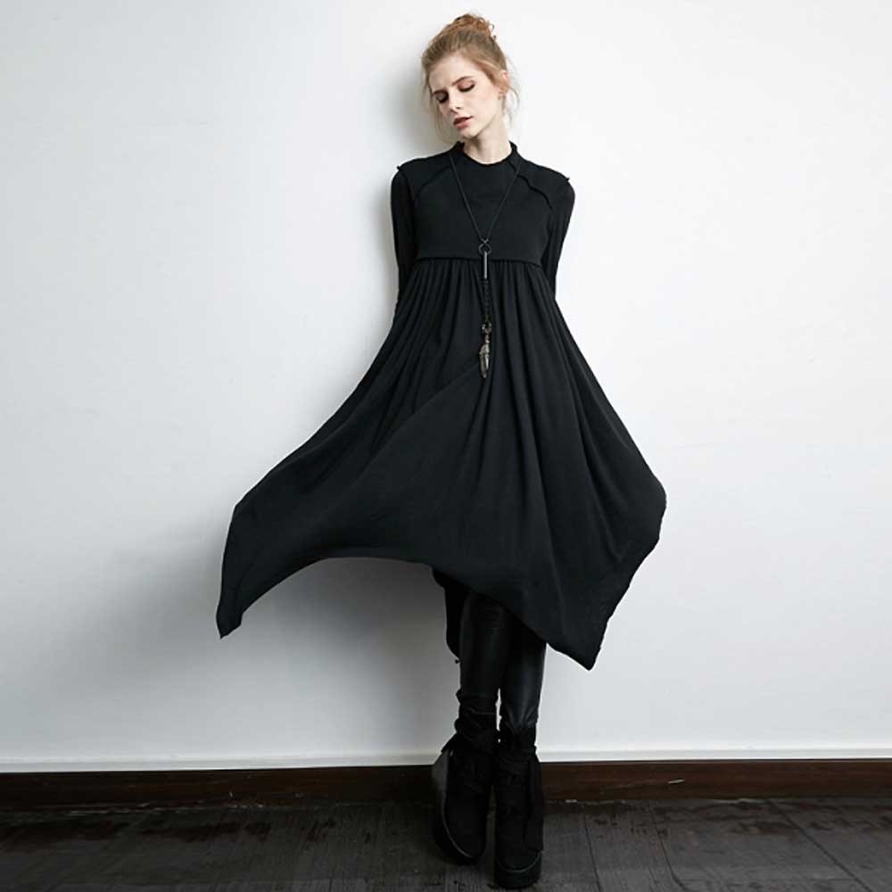 The Outcast lange tuniek jurk met plooie The Outcast lange tuniek jurk met plooie