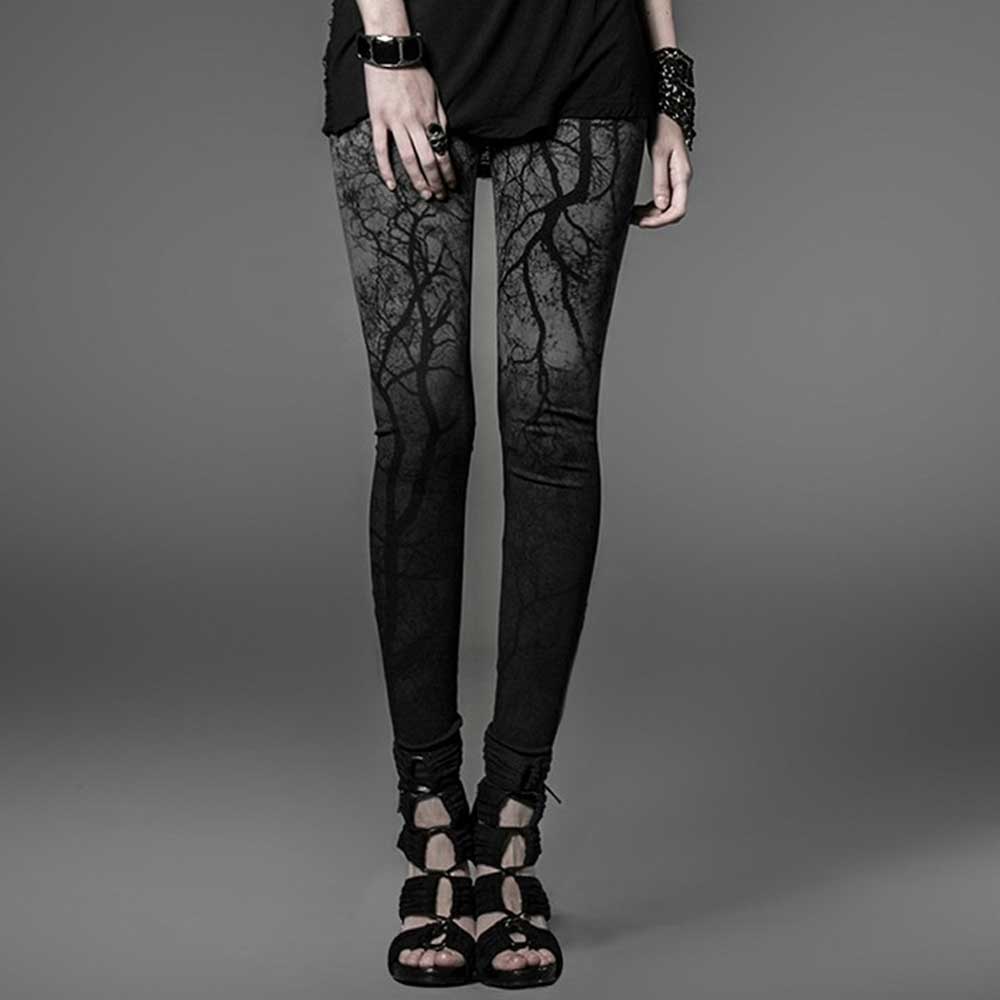 Black Metal Forest legging met takken pr Black Metal Forest legging met takken pr