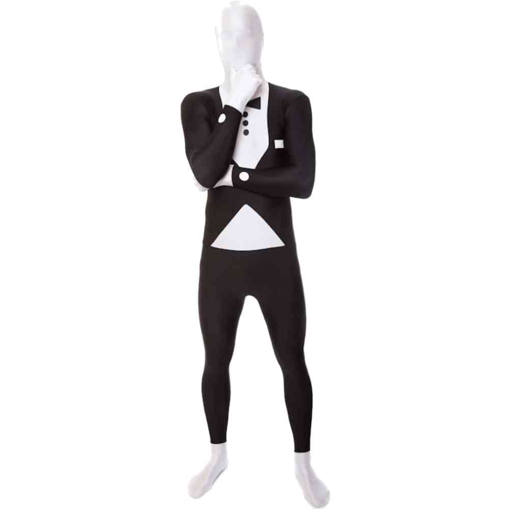 Morph Costumes Morph Costumes Kostuum Morphsuit Tuxedo Zwart Wit