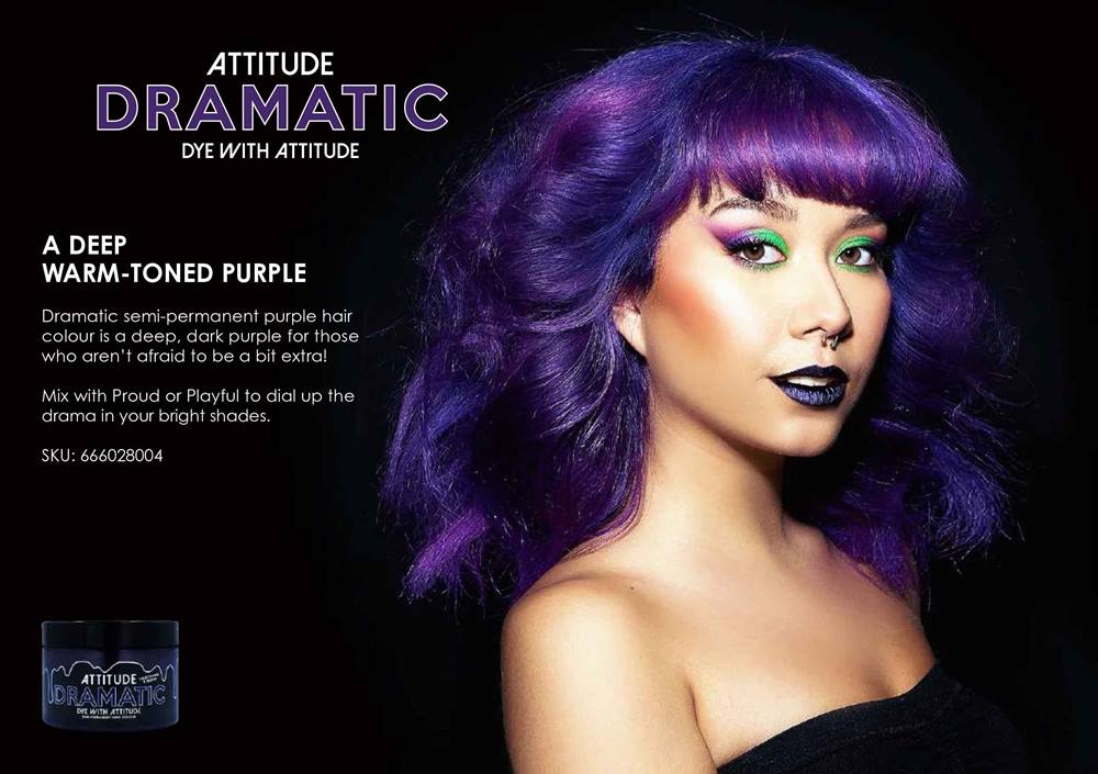 Attitude Hair Dye Attitude Hair Dye Semi permanent hairdye Dramatic Pur
